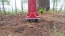 Helical screw pile metal post foundation used for a Lamp Post support
